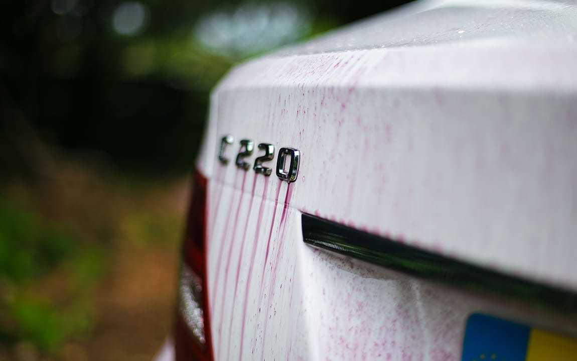 flyverust Flyverust på mercedes C220
